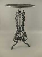 Blumentisch Eisen Antik grau/schwarz H.70-D.36cm