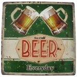 Schild(Gestanzt) Eisen Beer everyday H.30cm