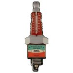 Thermometer Eisen Vintage Zündkerzen H.38x13cm