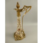 Porzellan/Messing Jugendstil Flache H.35x16cm