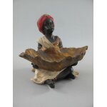 Figur Kunststein Gold/Schwarz