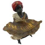 Figur Kunststein Gold/Schwarz