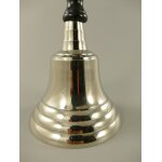 Schulglocke vernick. Holzgriff schwarz H.33x13,5cm