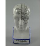 Figur Skulptur Porzellankopf BLAU!!! H.30x16cm