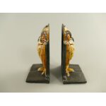 Buchstürzen Eule Set/2 Antik Eisen Farbe H.11cm
