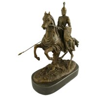 Bronze Bronzeskulptur Bronzefigur Skulptur Figur Ritter...