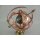Sonnenuhr Alu Kupfer/Mes. Farbig H.50x35x29cm