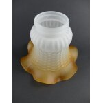 Schirm matt Rand gelb Gh.6cm H.11cm