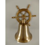 Glocke Messing brüniert Steuerrad H.20cm