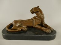 Bronzeskulptur Bronzefigur Leopard #85964