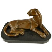Bronzeskulptur Bronzefigur Leopard #85964