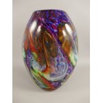 Glas Vase farbe H.34x22cm