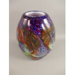 Glas Vase farbe H.34x22cm