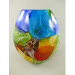Glas Vase farbe H.34x10cm