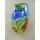 Glas Vase farbe H.34x10cm