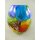 Glas Vase farbe H.34x10cm