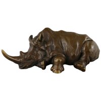 Bronzeskulptur Bronzefigur Nashorn #86140