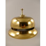Hotelglocke ALU Mes./brün. farbig D.20x14cm