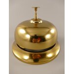 Hotelglocke ALU Mes./brün. farbig D.20x14cm