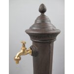 Zapfsäule Gußeisen rustikal braun H.78x33cm