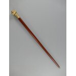 Spazierstock Hund Messing brüniert L.94cm