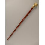 Spazierstock Hund Messing brüniert L.94cm