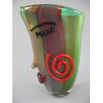 Glas Vase farbe H.36x26x11cm