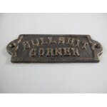 Schild BULLSHIT rustikal Eisen L.14x5cm