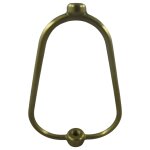 Lampenhalter(Gaffel) Messing H.15x10cm