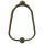 Lampenhalter(Gaffel) Messing H.15x10cm