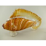 Skulptur Glas Fisch farbig