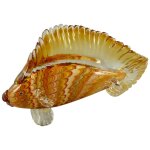 Skulptur Glas Fisch farbig