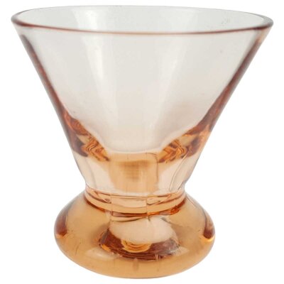Schnapsglas 5,6 cm Antik Rosé Rosa Glas gebraucht - neuwertig
