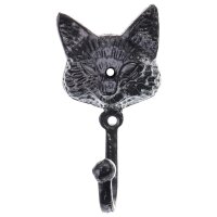 6er Set Wandhaken Gusseisen Katze