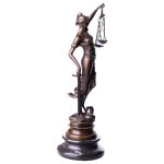 Skulptur Figur Bronzeskulptur Bronzefigur Justitia