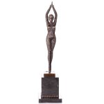 Skulptur Figur Bronzeskulptur Bronzefigur Tänzerin...