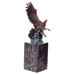 Skulptur Figur Bronzeskulptur Bronzefigur Adler