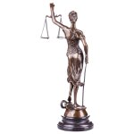 Skulptur Figur Bronzeskulptur Bronzefigur Justitia #88078