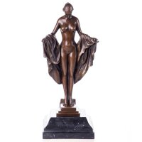 Skulptur Figur Bronzeskulptur Bronzefigur Weiblicher Akt...