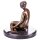 Skulptur Figur Bronzeskulptur Bronzefigur Weiblicher Akt #88081
