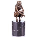 Skulptur Figur Bronzeskulptur Bronzefigur Weiblicher Akt #88087