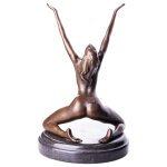 Skulptur Figur Bronzeskulptur Bronzefigur Weiblicher Akt #88089