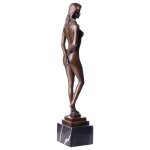 Skulptur Figur Bronzeskulptur Bronzefigur Weiblicher Akt #88091