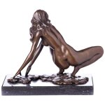 Skulptur Figur Bronzeskulptur Bronzefigur Weiblicher Akt...