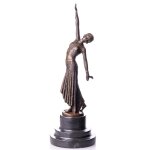 Skulptur Figur Bronzeskulptur Bronzefigur Tänzerin