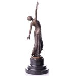 Skulptur Figur Bronzeskulptur Bronzefigur Tänzerin