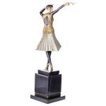 Skulptur Figur Bronzeskulptur Bronzefigur Tänzerin Miro