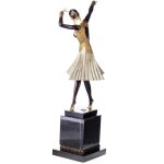 Skulptur Figur Bronzeskulptur Bronzefigur Tänzerin Miro