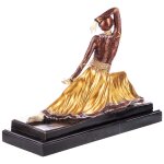 Skulptur Figur Bronzeskulptur Bronzefigur Tänzerin