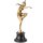 Skulptur Figur Statue Bronzeskulptur Bronzefigur Bronze poliert Tänzerin Con Brio nach F.Preiss